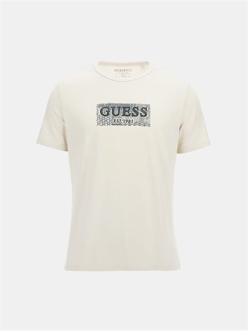 t-shirt uomo bianca GUESS | M5GI19J1314/G1V7